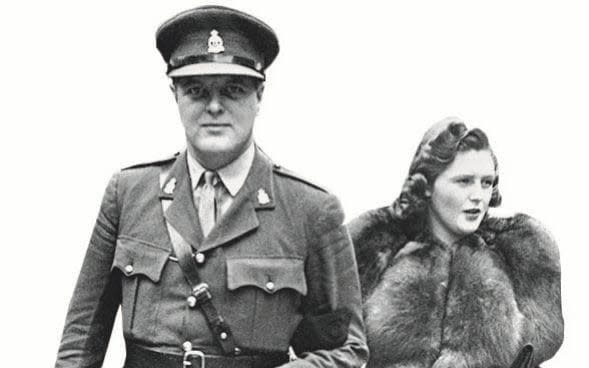 Randolph Churchill in London in 1940 with his wife, Pamela Digby - Getty Images