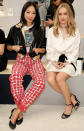 <p>Model Soo Joo Park and <em>Elvis</em> star Olivia DeJonge sit front row at Chanel's haute couture presentation in Paris. </p>