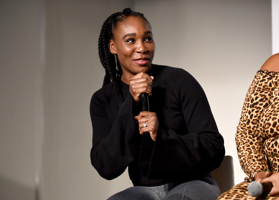 Venus Williams talks about size inclusivity and shopping as a larger woman at theCURVYcon on September 7, 2018 in New York City. (Photo: Getty)