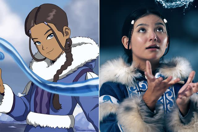 Nickelodeon; ROBERT FALCONER/NETFLIX Kiawentiio as Katara in 'Avatar: The Last Airbender'