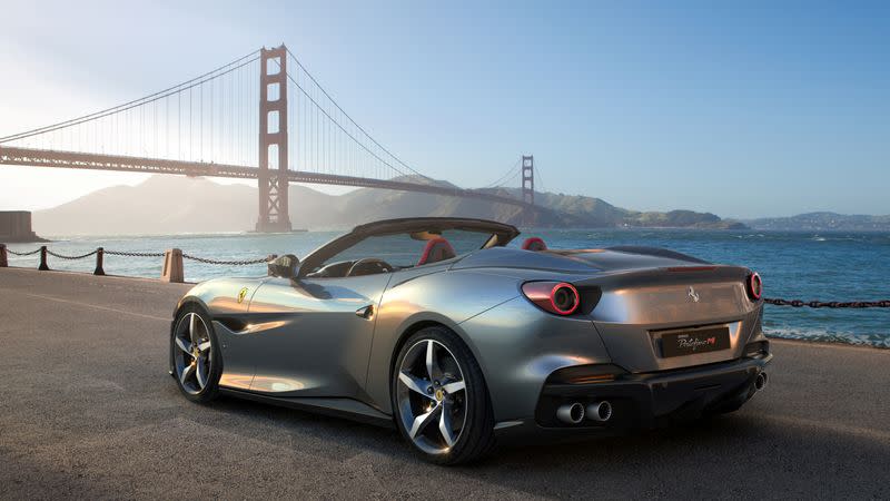 Luxury sports car maker Ferrari unveils its new model