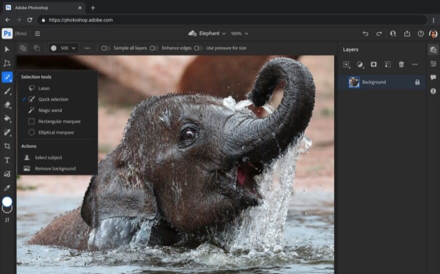 Photoshop llega en forma de página web: Adobe crea una versión más sencilla  con colaboración en la nube al estilo Google Docs