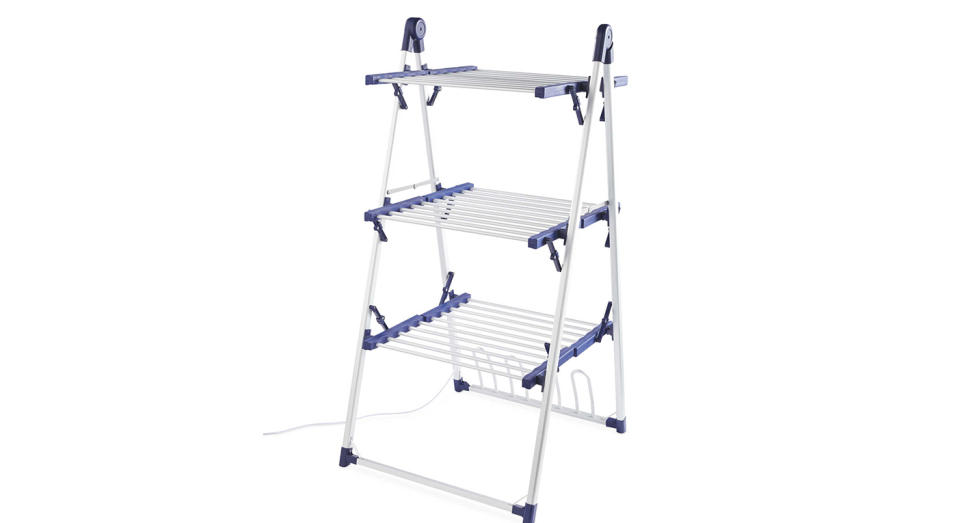Aldi launches affordable heated clothes airer