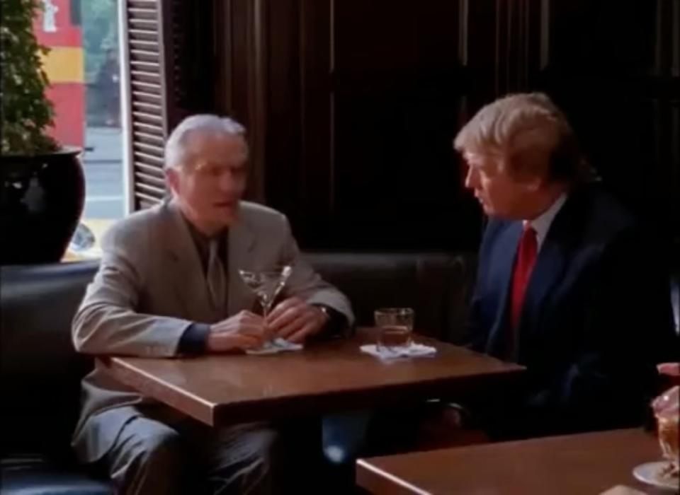 Zoomers have already expressed shock to see a younger Trump (right) on the show. HBO