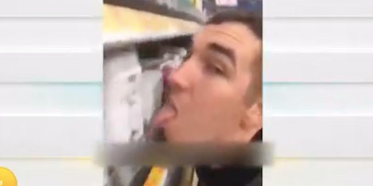 coronavirus licking walmart