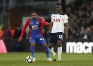 Britain Soccer Football - Crystal Palace v Tottenham Hotspur - Premier League - Selhurst Park - 26/4/17 Crystal Palace's Jason Puncheon in action with Tottenham's Victor Wanyama Action Images via Reuters / Matthew Childs Livepic