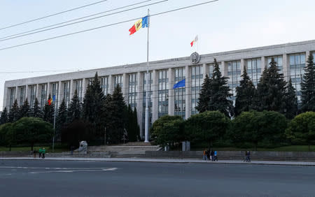 FILE PHOTO: The Moldova's Government building is seen in central Chisinau, Moldova, October 9, 2016. REUTERS/Gleb Garanich/File Photo