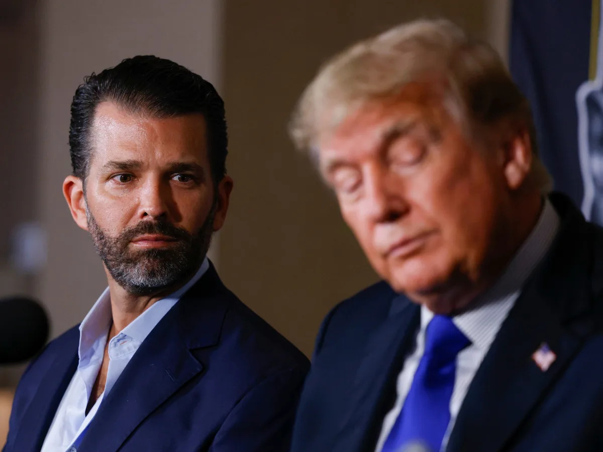 Donald Trump Jr. brought his 12-year-old son to Texas for a Trump rally and let him build an AR-15 at his friend's business