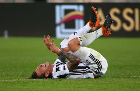 Soccer Football - Serie A - AS Roma vs Juventus - Stadio Olimpico, Rome, Italy - May 13, 2018 Juventus' Federico Bernardeschi reacts REUTERS/Alessandro Bianchi