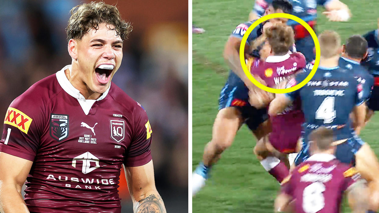 Braith Anasta has questioned the intensity and commitment in certain moments from the Blues players after the call to 'bash' Reece Walsh (pictured left) backfired. (Images: Getty Images/NRL)