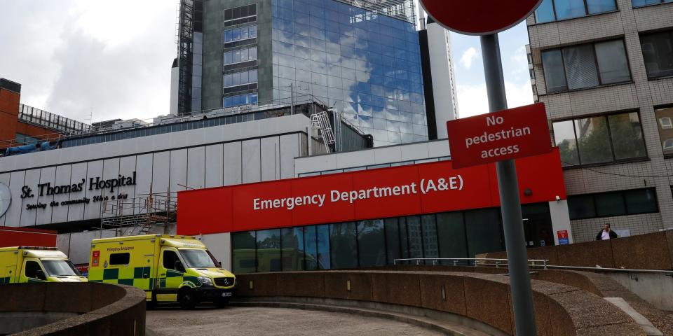 Guy's and St Thomas' hospital London A&E accident and emergencyl in 2017