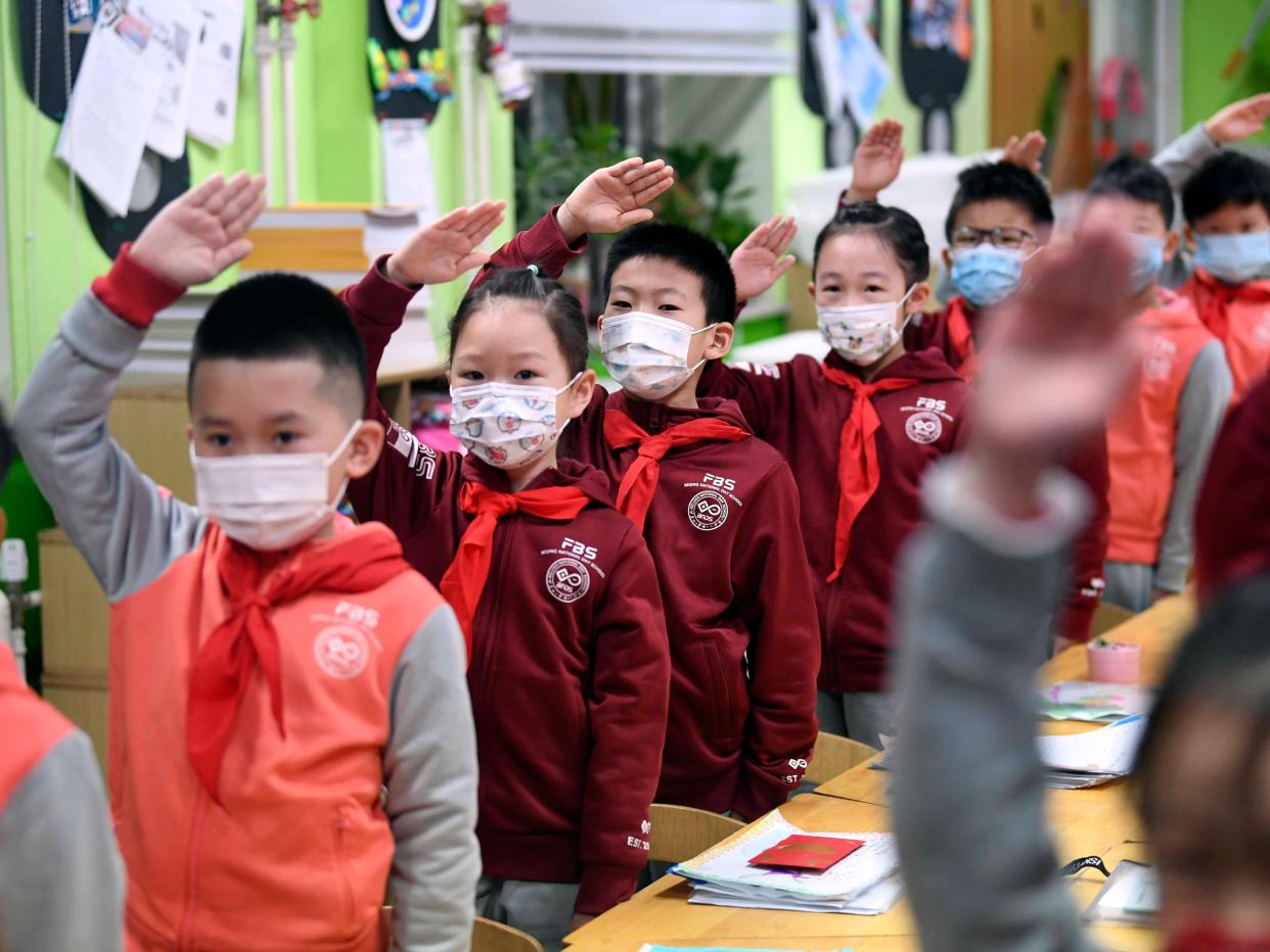 students in china