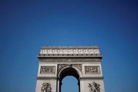 The Arc de Triomphe is seen in Paris, France, December 14, 2018. REUTERS/Benoit Tessier