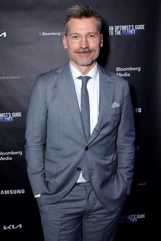 <p>Rob Kim/Getty Images for Bloomberg Media</p> Nikolaj Coster-Waldau at the Jan. 31 premiere of 'An Optimist's Guide to the Planet'