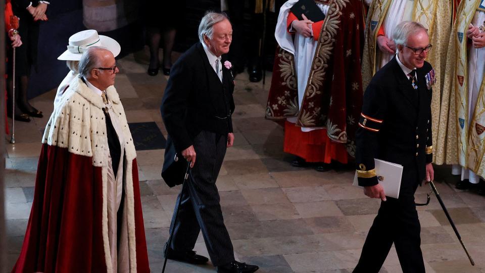 Andrew Parker Bowles attended Charles and Camilla's coronation