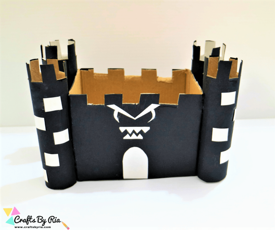 haunted house halloween craft for kids (Crafts by Ria )