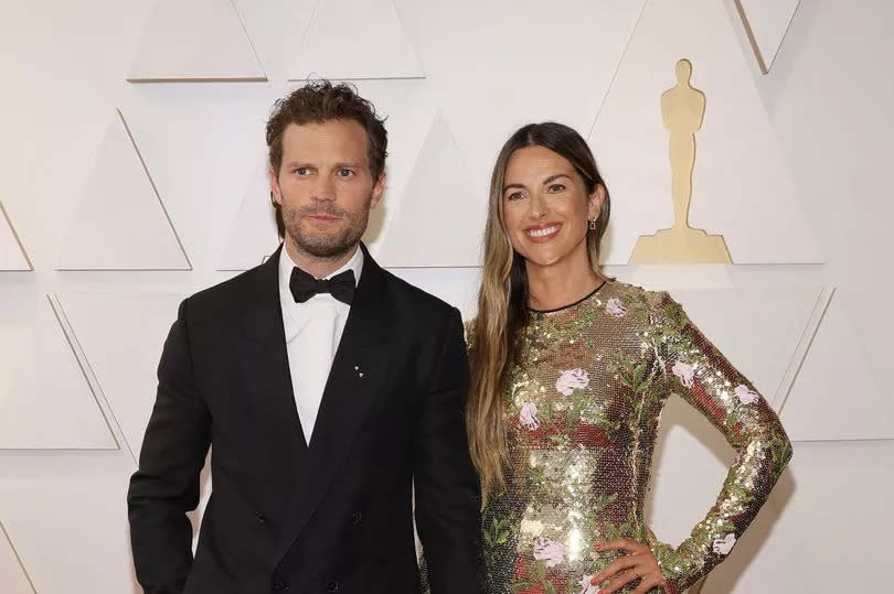 Jamie Dornan and Amelia Warner attend the 94th Annual Academy Awards at Hollywood and Highland on March 27, 2022 in Hollywood, California.