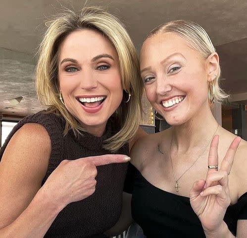 <p>Amy Robach/Instagram</p> Amy Robach and Olivia Summer Hutcherson