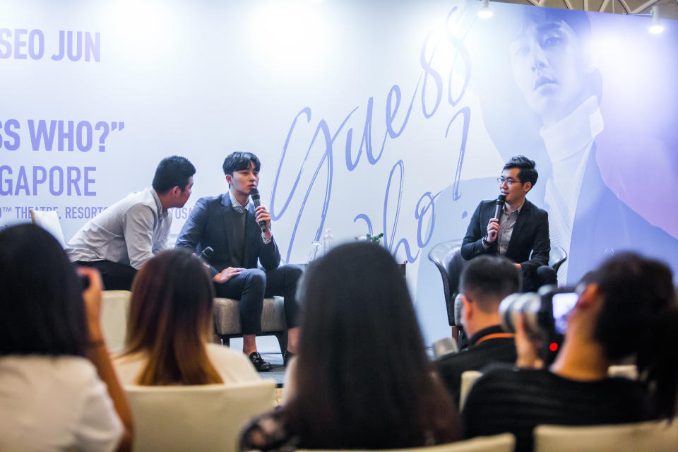 Park Seo-jun press conference in Singapore