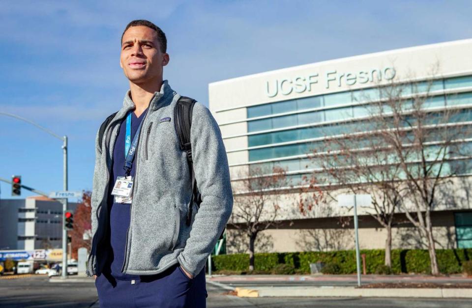 Marcus Cummins will complete his fourth year of medical school this spring and complete his residency at UC San Francisco’s regional campus in Fresno. Cummins participates in UC PRIME, which aim to diversify the field and help underserved regions like the Central Valley.