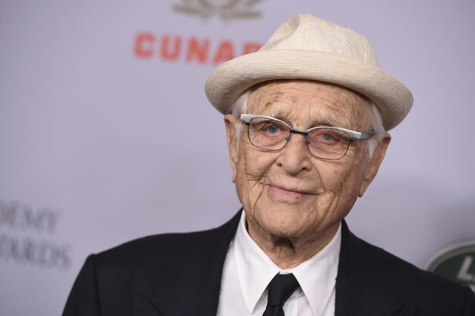 FILE - Norman Lear arrives at the BAFTA Los Angeles Britannia Awards at the Beverly Hilton Hotel on Friday, Oct. 25, 2019, in Beverly Hills, Calif. Lear, the writer, director and producer who revolutionized prime time television with such topical hits as "All in the Family" and “Maude” and propelled political and social turmoil into the once-insulated world of sitcoms, has died, Tuesday, Dec. 5, 2023.. He was 101. (Photo by Jordan Strauss/Invision/AP, File)