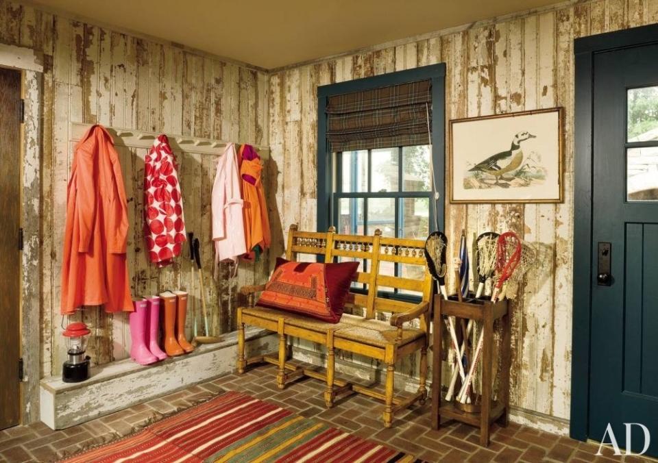 Everything has its place in this mudroom of a former carriage house.