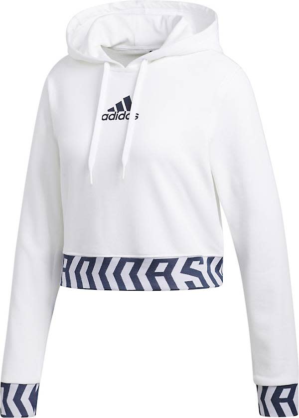 Adidas Cropped Graphic Hoodie