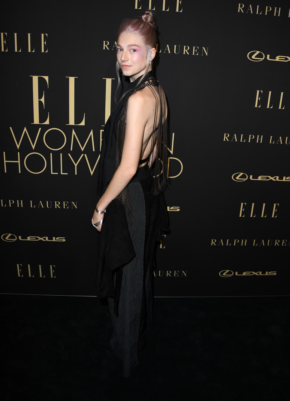 BEVERLY HILLS, CALIFORNIA - OCTOBER 14: Hunter Schafer arrives at the 2019 ELLE Women In Hollywood at the Beverly Wilshire Four Seasons Hotel on October 14, 2019 in Beverly Hills, California. (Photo by Steve Granitz/WireImage)
