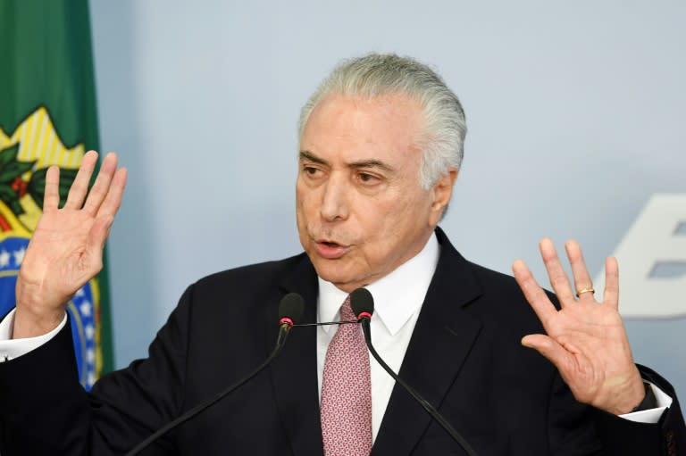 Brazilian President Michel Temer, the country's first sitting president to face criminal charges, is accused of accepting bribes from a giant meatpacking company