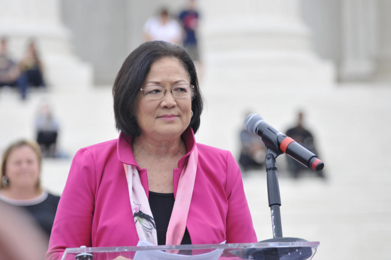 Sen. Mazie Hirono said "anyone watching" Christine Blasey Ford's testimony would conclude she was being truthful.&nbsp; (Photo: NurPhoto via Getty Images)