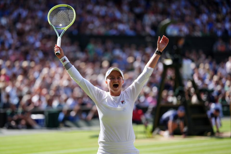 Barbora Krejcikova is the Wimbledon champion (PA Wire)