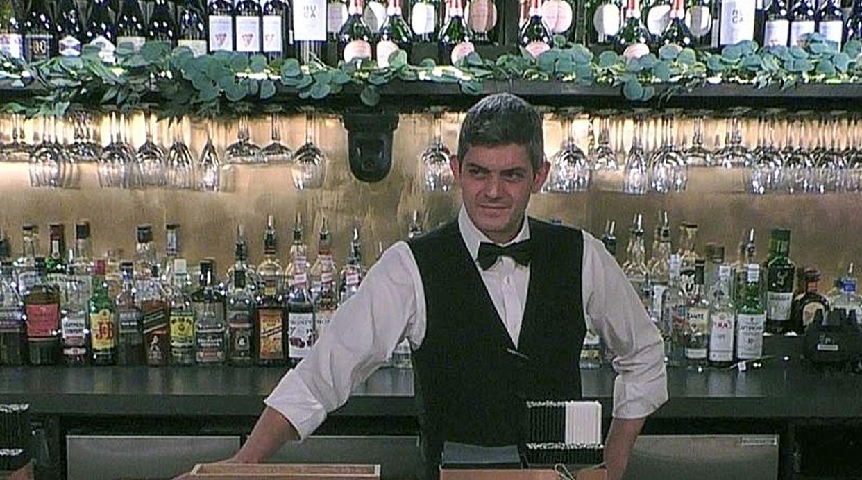 First Dates barman Merlin Griffiths has bowel cancer. (BBC)