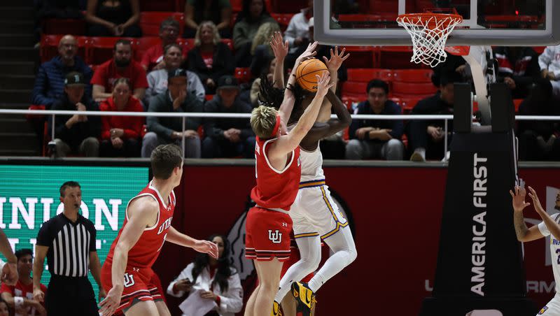 Utah Runnin’ Utes vs. UC Riverside Highlanders at Jon M. Huntsman Center in Salt Lake City, UT on Friday, November 10, 2023.