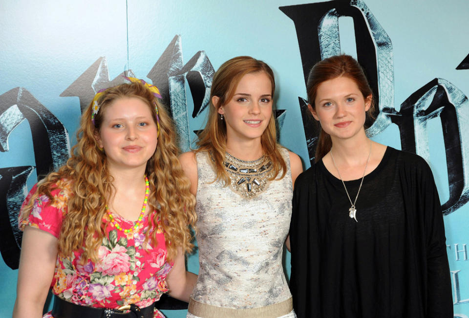 Harry Potter and the Half Blood Prince UK Photocall 2009 Jessie Cave Emma Watson Bonnie Wright