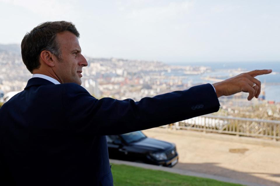 Emmanuel Macron à Alger - AFP