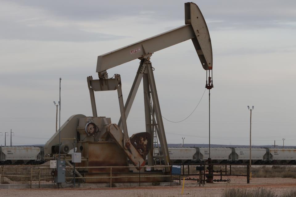 A pumpjack operates, Jan. 31, 2024 in southern Eddy County.