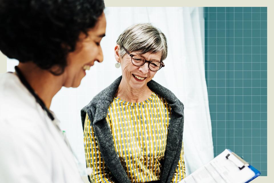 Doctor Going Over Test Results With Patient