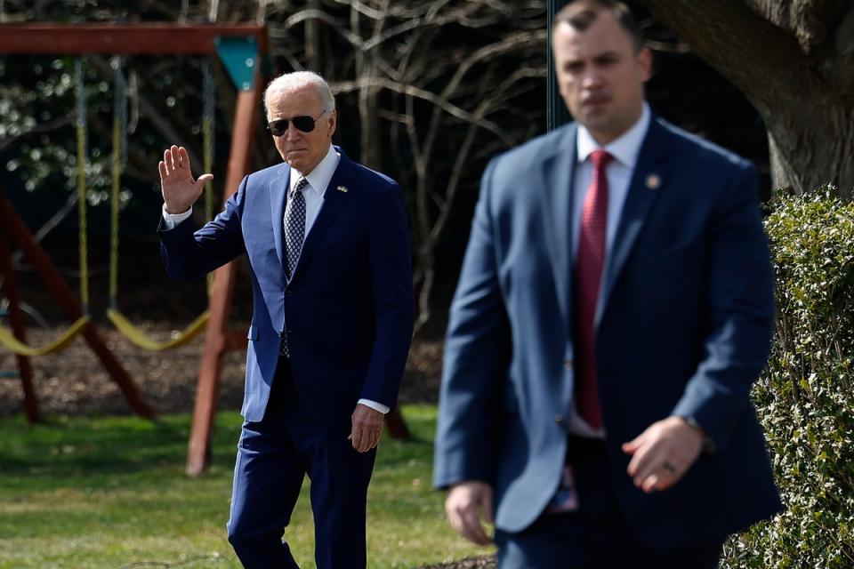 President Joe Biden before his meeting with the top House and Senate leaders (Getty Images)