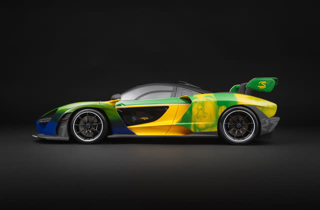 Designers create intricate miniature McLaren Senna in its newly revealed Senna Sempre livery