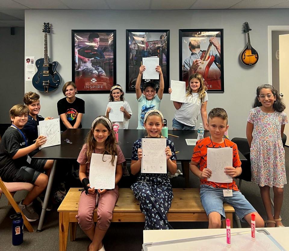 The Music Compound recently hosted three writing workshops led by 10-year-old local author Sienna Alfano (far right) as part of its annual Rock Your Summer Reading program. With almost two weeks to go, young readers have logged nearly 2,300 books; last year's effort involved nearly 80 children who read more than 1,700 books. Alfano has been writing short stories such as “The Flying Refrigerator” since age 3. "The kids are having fun and parents love that they are exercising their brains over the summer,” Music Compound owner Jenny Townsend said. Call 941-379-9100 or email info@musiccompound.com for more information.