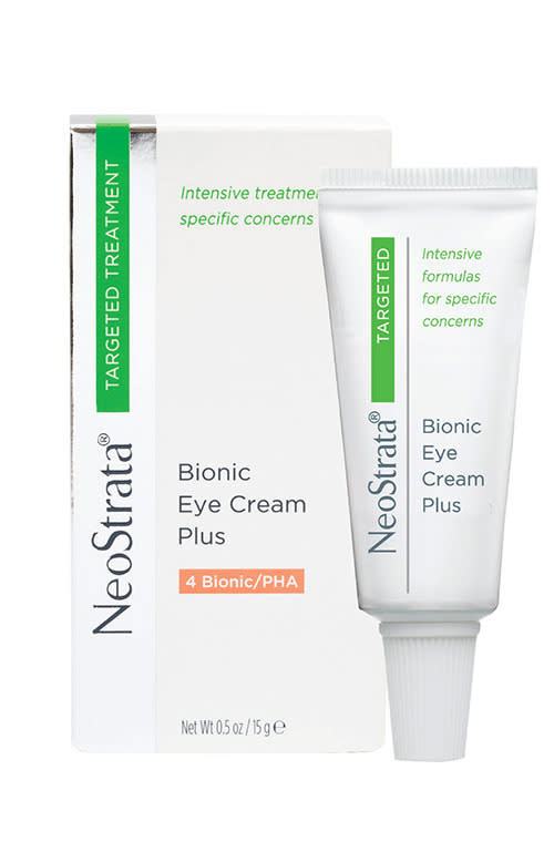 Dark circles can be difficult to treat since skincare is designed to target dermal factors, not reverse genetic condition. Those affected by darker shadowing can apply a similar, but softer, approach to treating pigmentation, as the skin under the eye is very delicate. Try: NeoStrata Bionic Eye Cream Plus,$49.95, which helps hide dark under-eye circles with a mix of cucumber and green tea that target puffiness and soothe the skin.