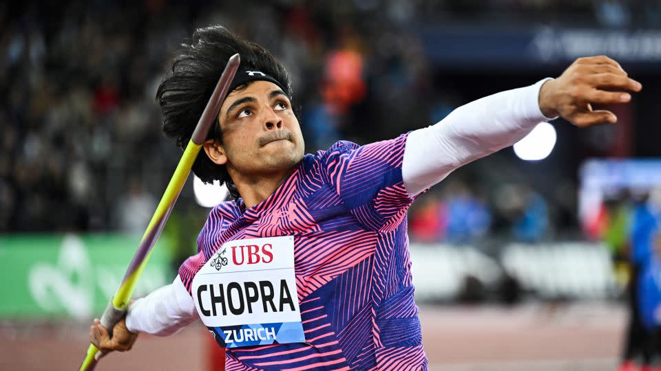 Chopra competes at the Zurich Diamond League in August last year. - Fabrice Coffrini/AFP/Getty Images