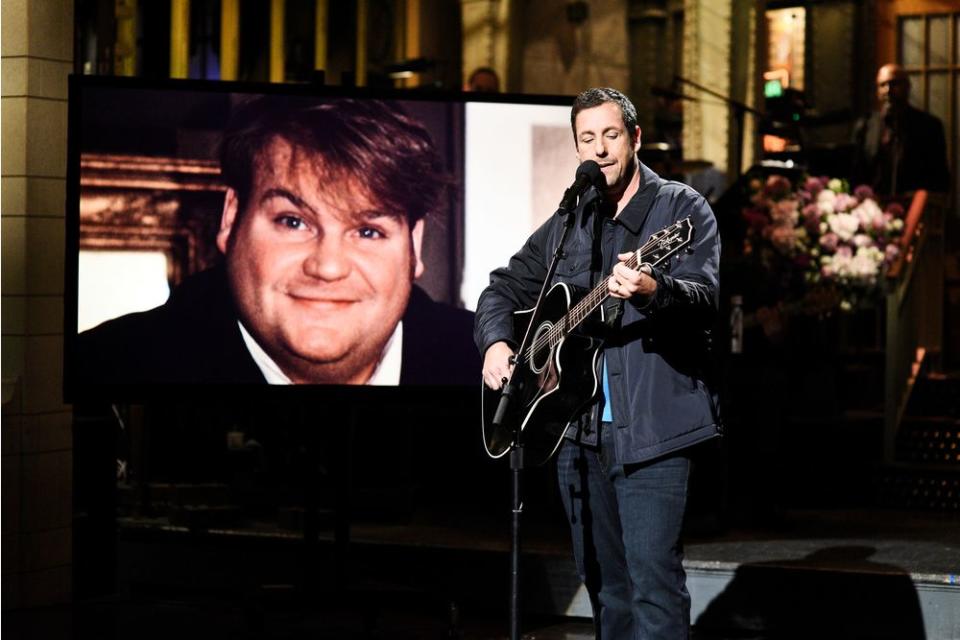 Chris Farley, Adam Sandler | Will Heath/NBC