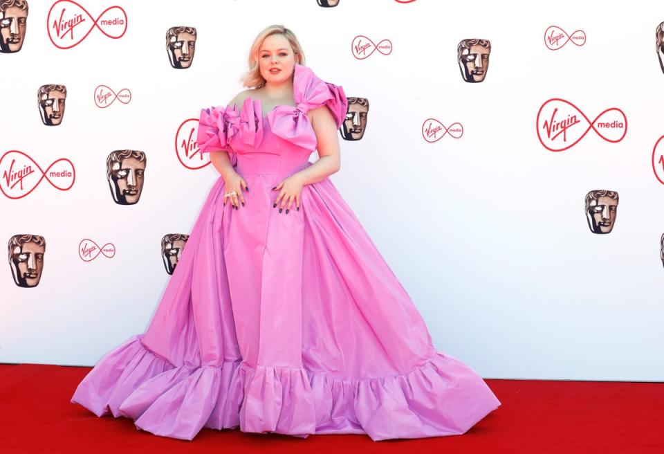 Nicola Coughlan at the 2022 Baftas (Getty)