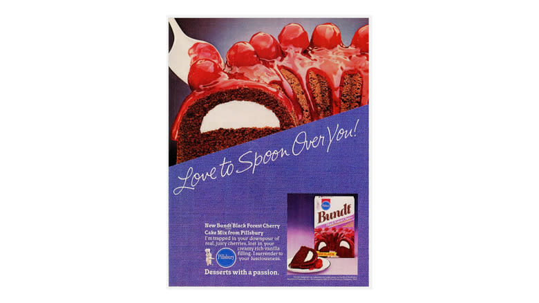 Ad for Pillsbury Bundt Cakes Mixes from 1980s