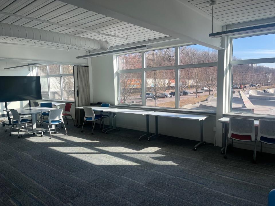 The Community Sailing Center included a classroom in its building completed in 2017, as seen on Feb. 9, 2024. Some 1,500 local students come through the Sailing Center's education programs every year.
