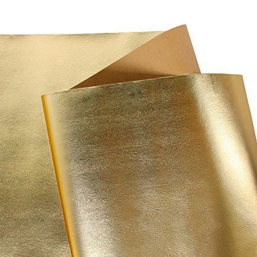 3) WRAPAHOLIC Matte Gold Wrapping Paper Roll