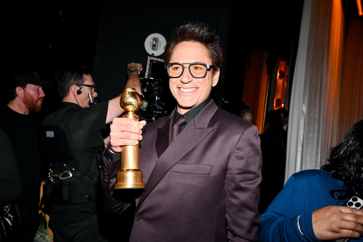 Robert Downey Jr. ganó el Golden Globe por 'Oppenheimer': un premio con un significado mayor. (Foto de Michael Buckner/Golden Globes 2024/Golden Globes 2024 via Getty Images)