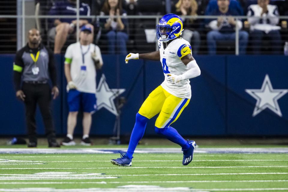 Rams safety Jordan Fuller is seen during a game.