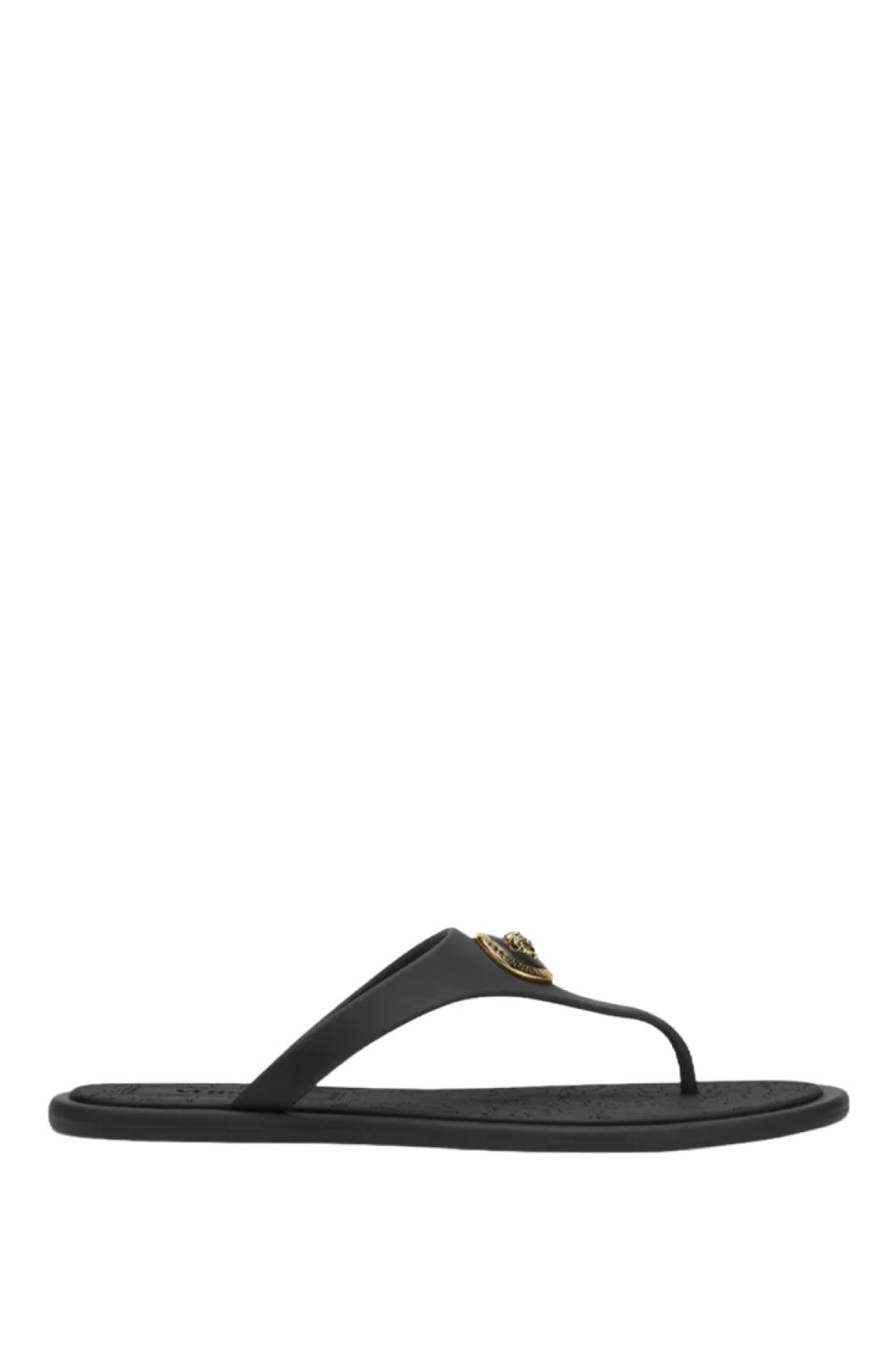 Versace Alia Medusa Rubber Thong Sandals